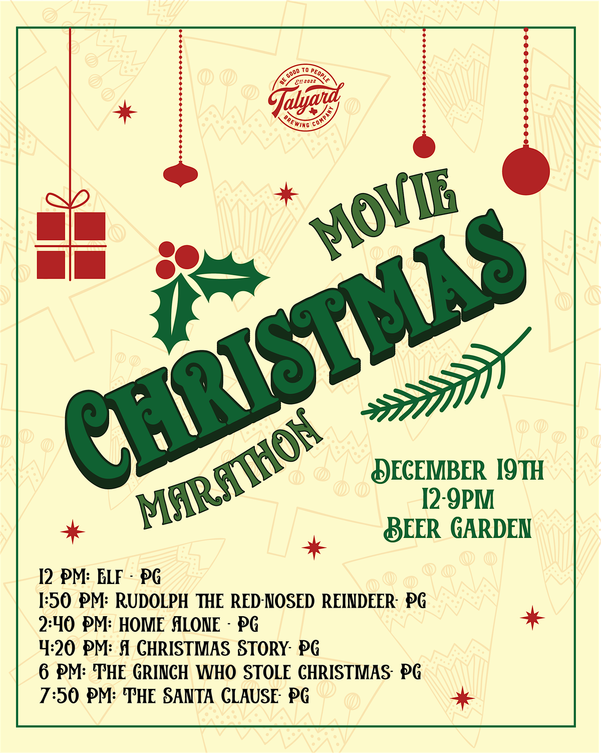 Christmas Movie Marathon