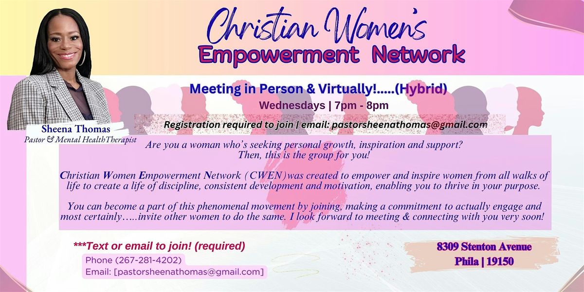 Christian Women\u2019s Empowerment Network! (CWEN)
