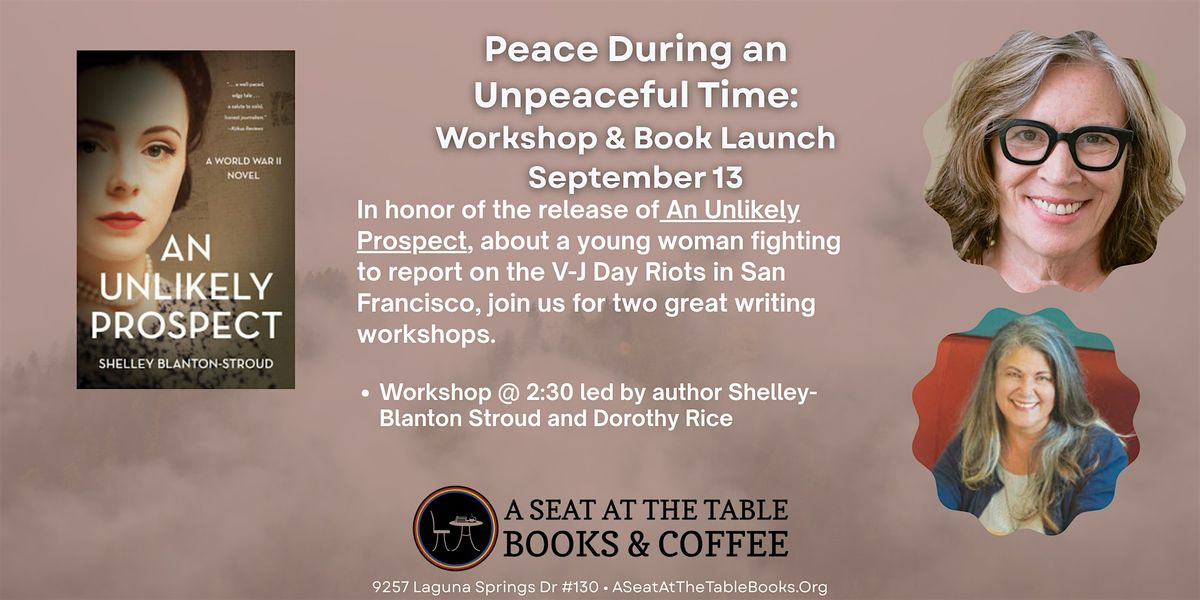 Peace During an Unpeaceful Time: Workshop & Book Launch