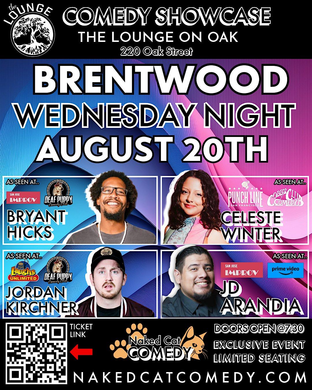 Naked Cat Comedy Showcase - BRENTWOOD