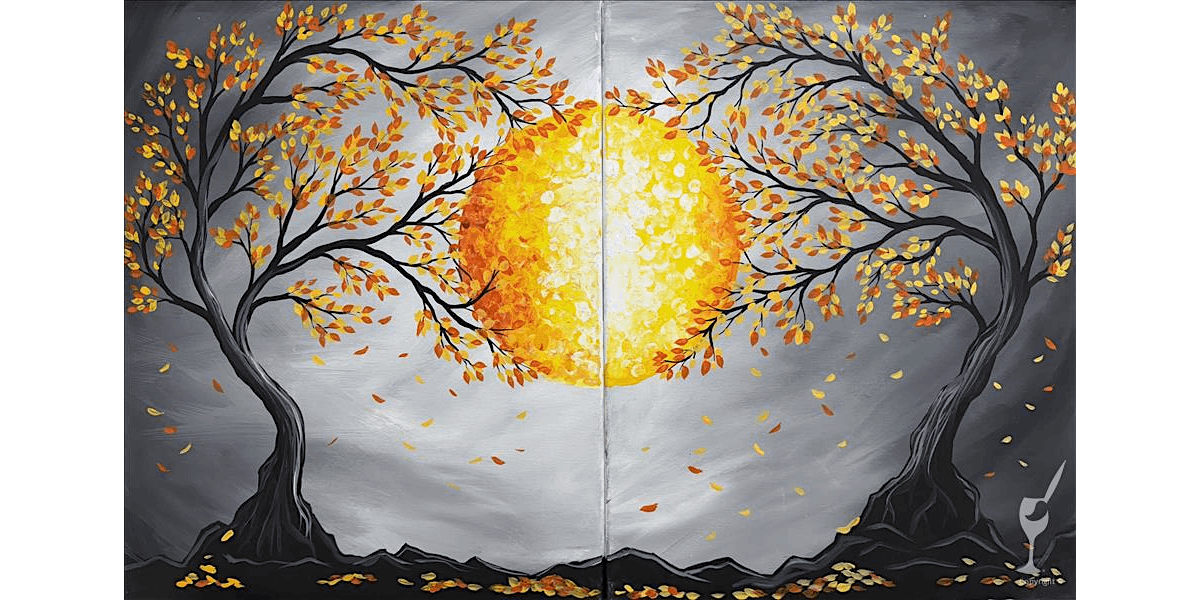 Bright Harvest Moon - Paint and Sip in San Antonio | Classpop!\u2122