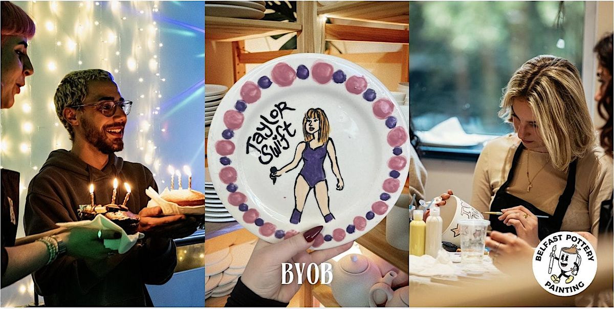 Taylor Swift Themed Pottery Painting