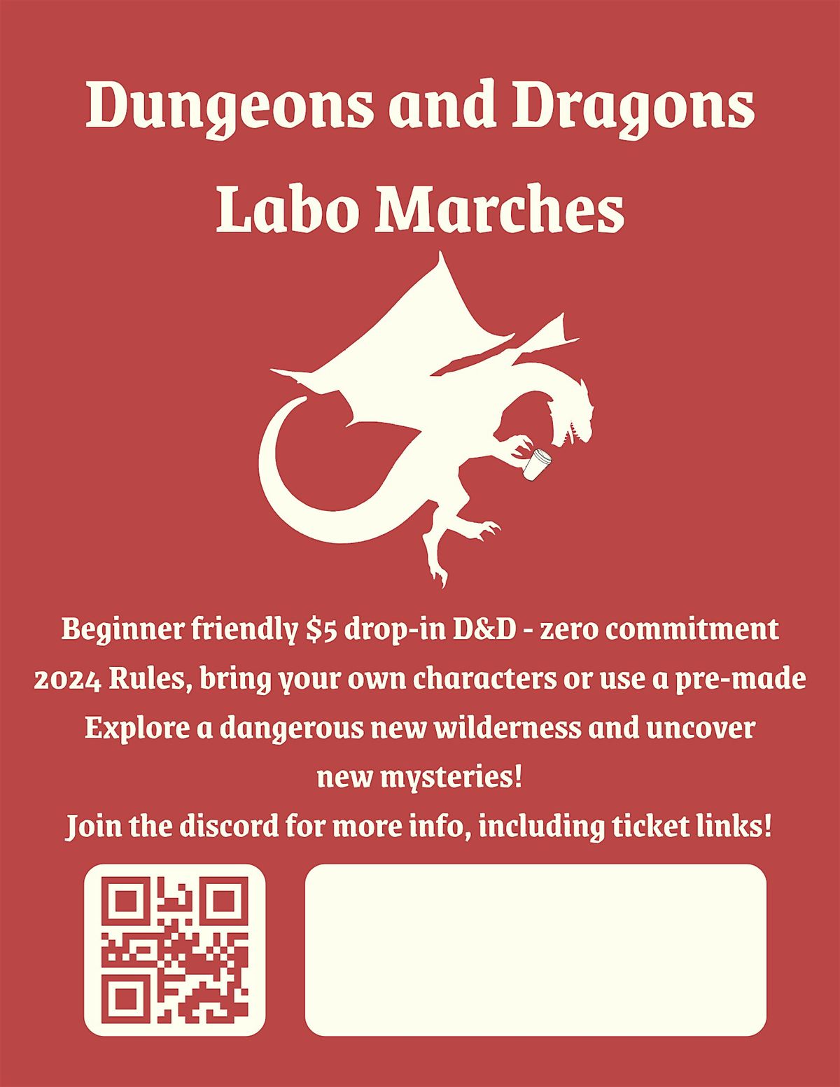 Dungeons and Dragons: Labo Marches (4th November '25)