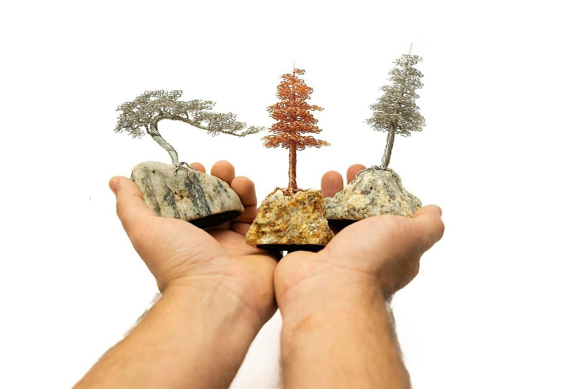 Wire Tree Art Class at Ipswich Ale Brewery!