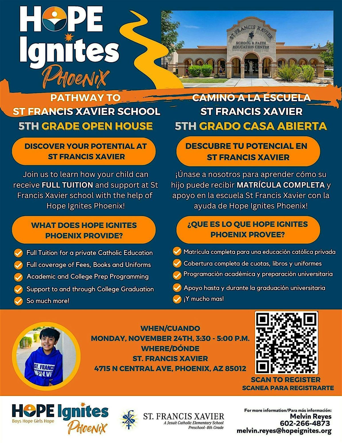 Open House At St. Francis Xavier w\/ Hope Ignites Phoenix