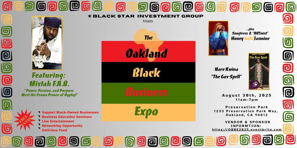 Oakland Black Business Expo Vendor Sign-Up