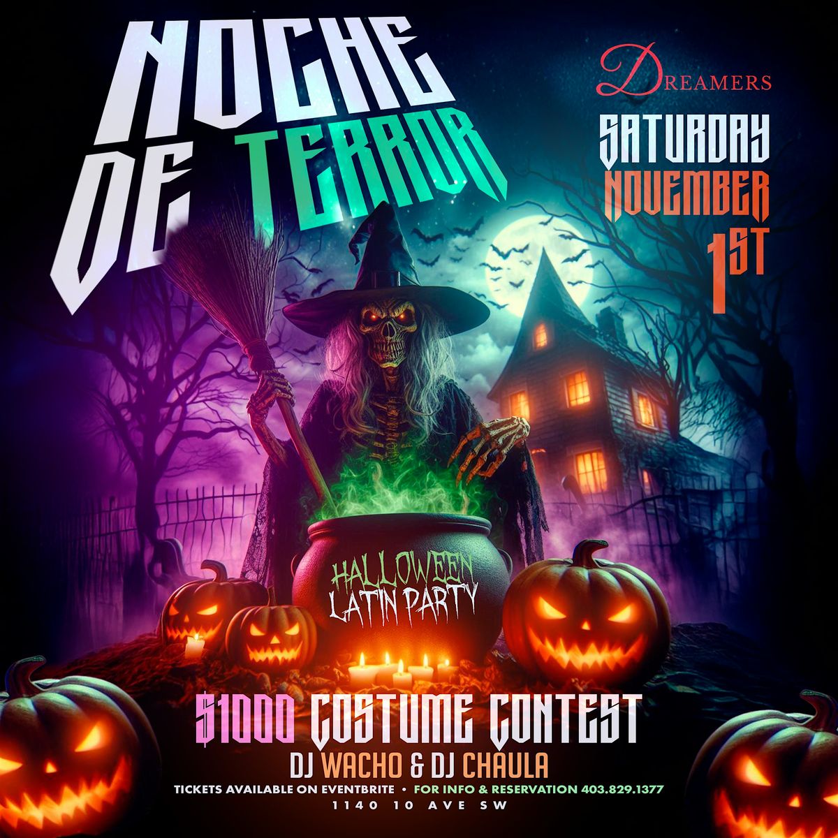"Noche de Terror" Halloween Latin Party @dreamersyyc Nov. 1st