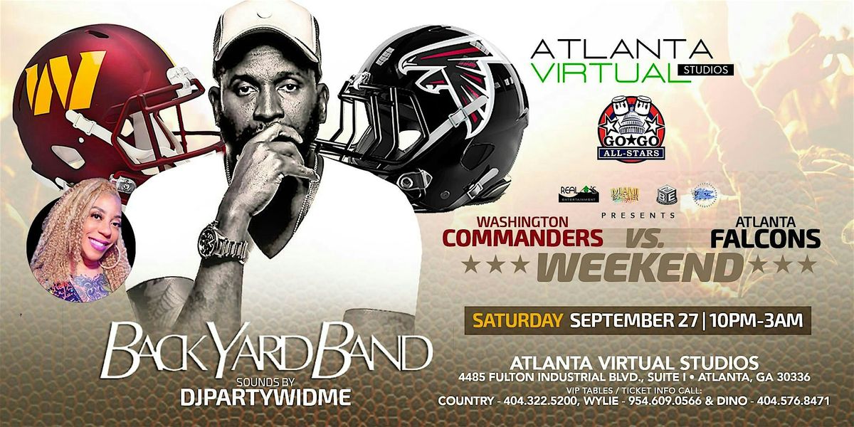 Commanders vs Falcons Weekend featuring Backyard Band