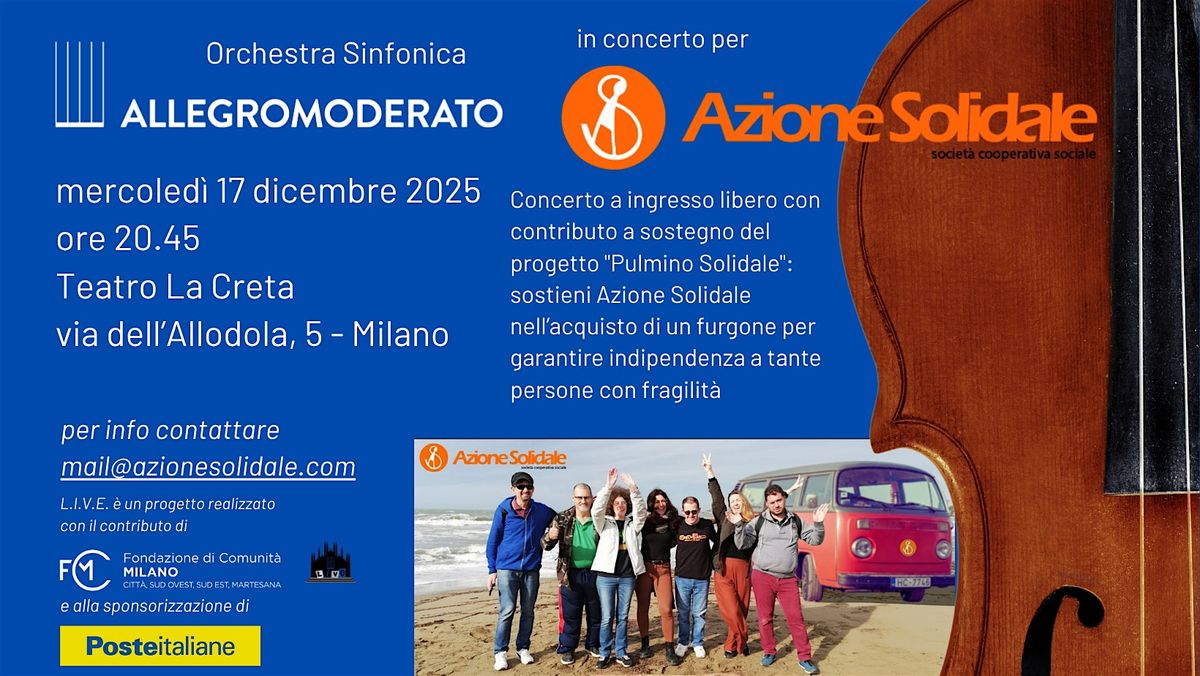 ALLEGROMODERATO in concerto per Azione Solidale