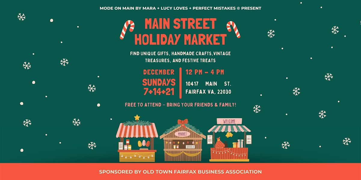Main Street Market: Fairfax\u2019s Monthly Sidewalk Shopping Event