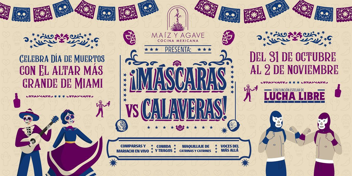 M\u00e1scaras VS Calaveras | D\u00eda de Muertos