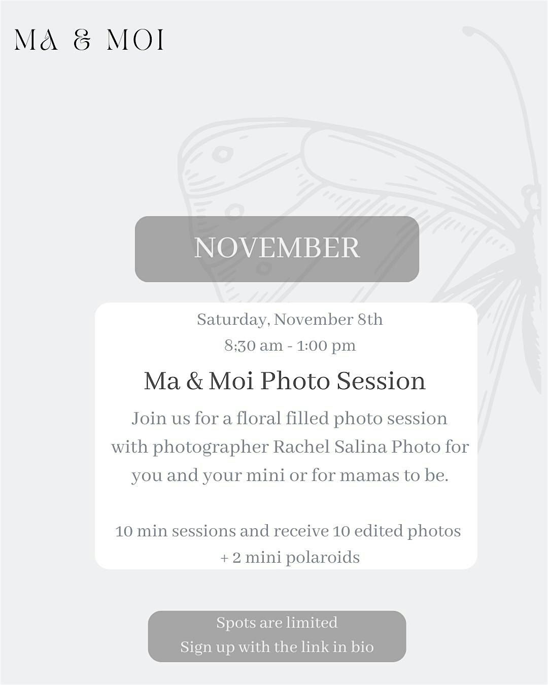 Ma & Moi Presents: Ma & Moi Photoshoot with Rachel Salina Photo