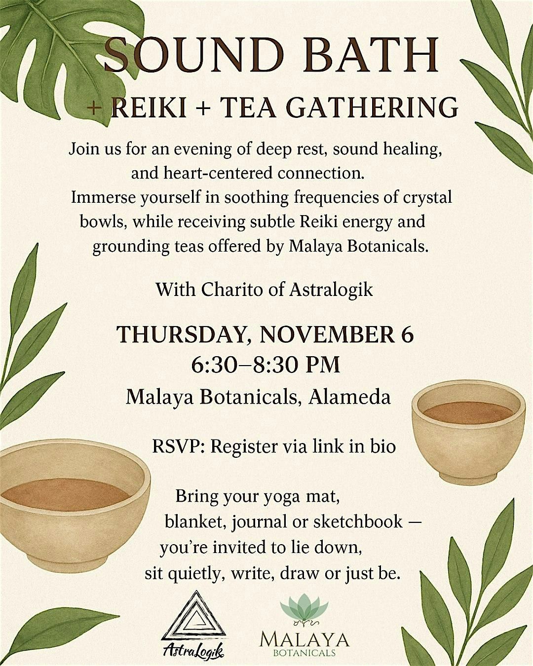 Sounthbath + Reiki + Tea Gathering