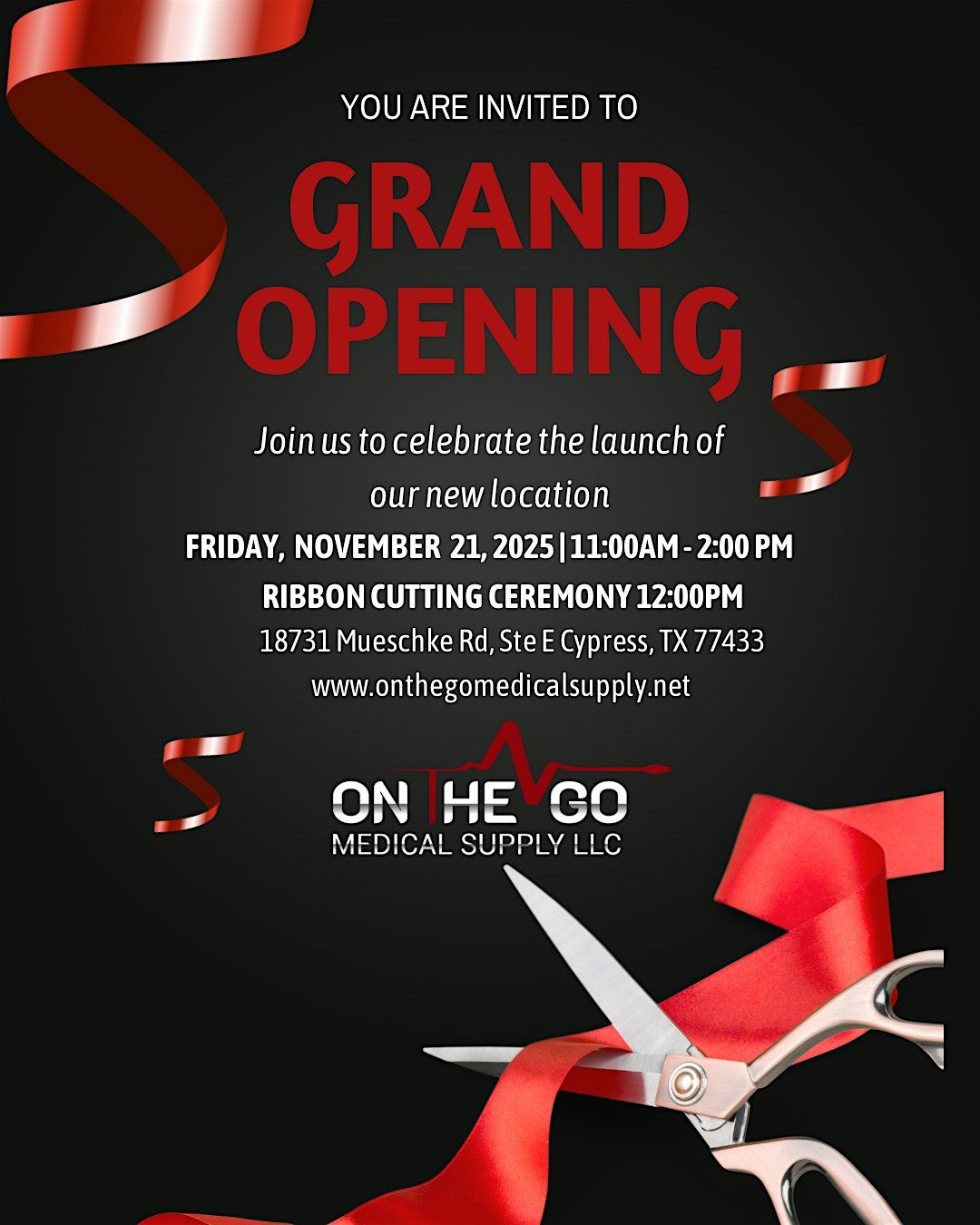 On The Go Medical Supply Grand Opening!