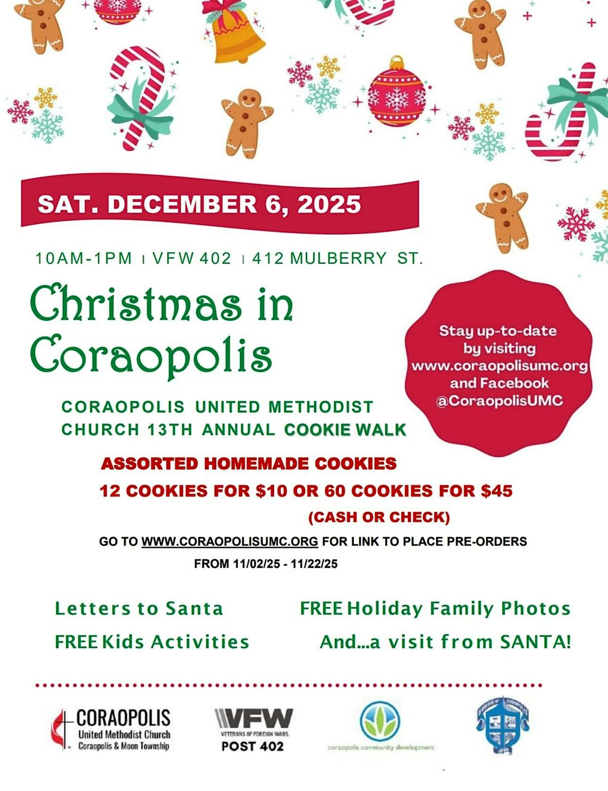 Christmas in Coraopolis Returns December 6