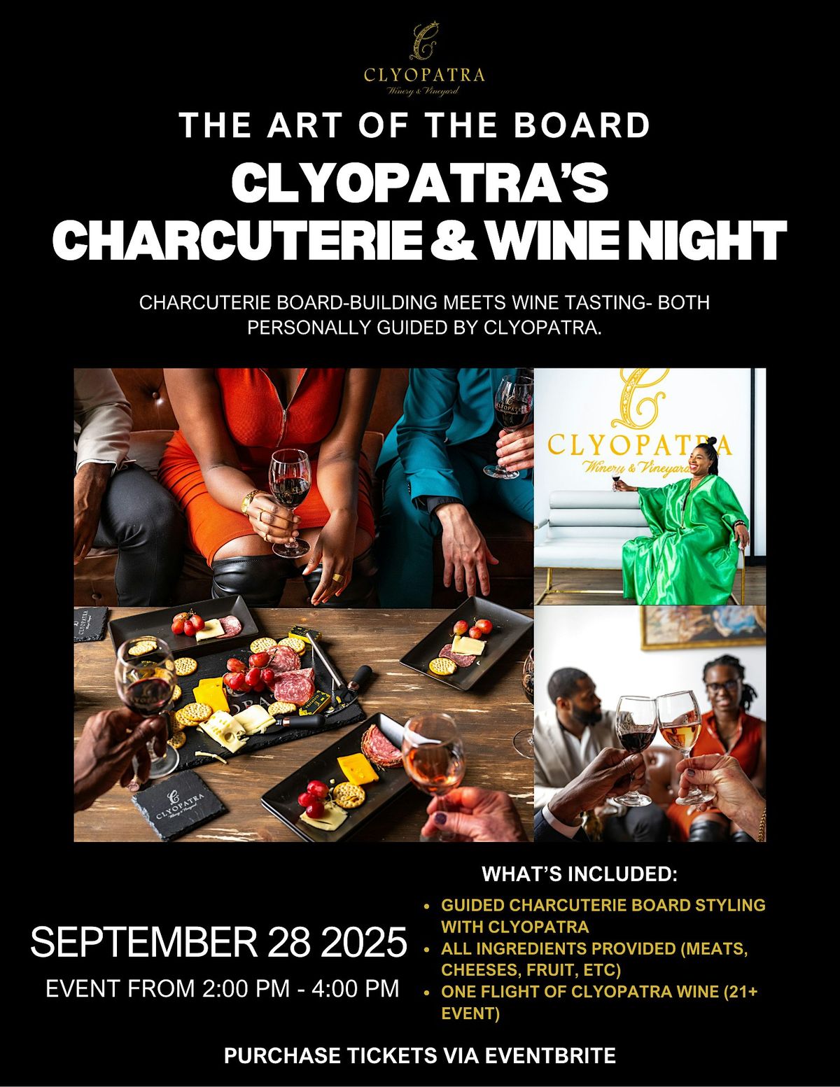 Clyopatra\u2019s Charcuterie & Wine Night