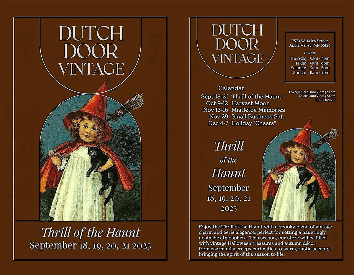 Thrill of the Haunt Vintage & Antique Sale at Dutch Door Vintage