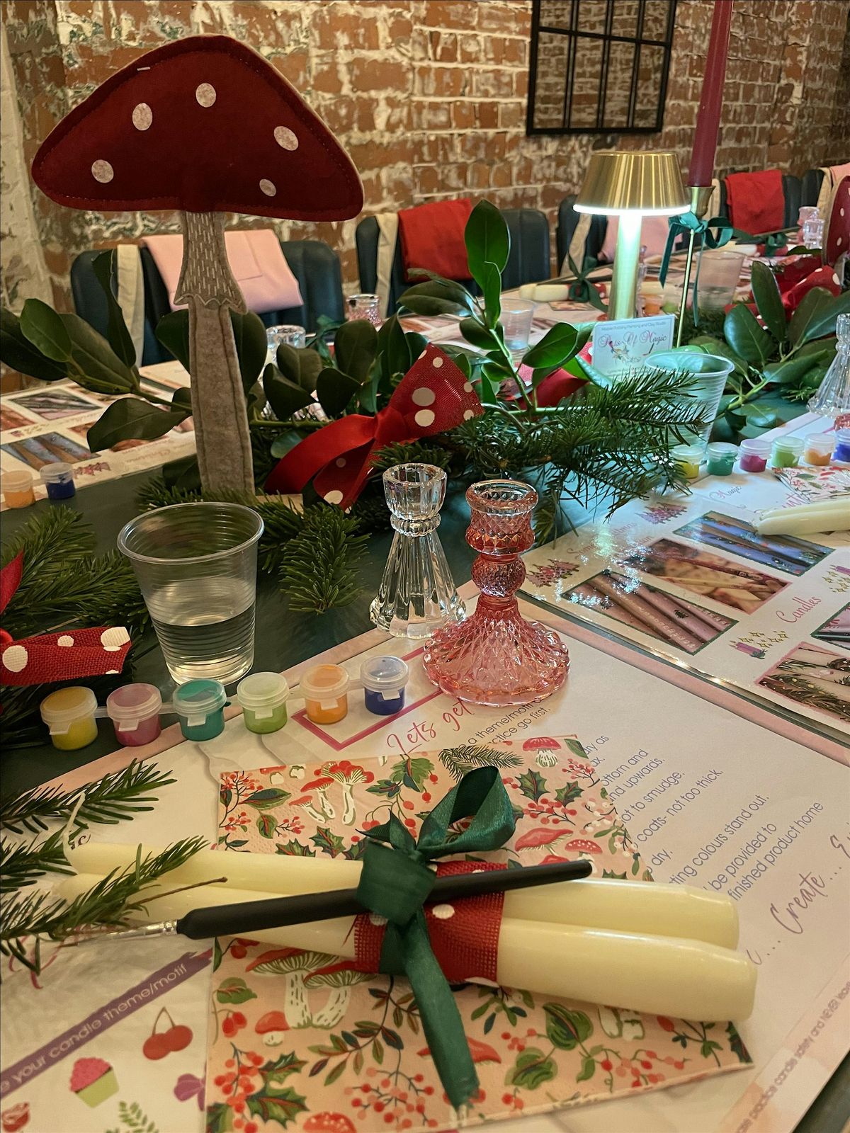 Festive Candle Painting