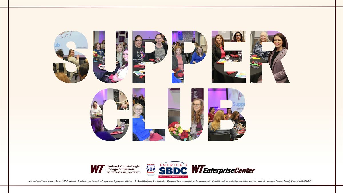 Supper Club: Just Desserts