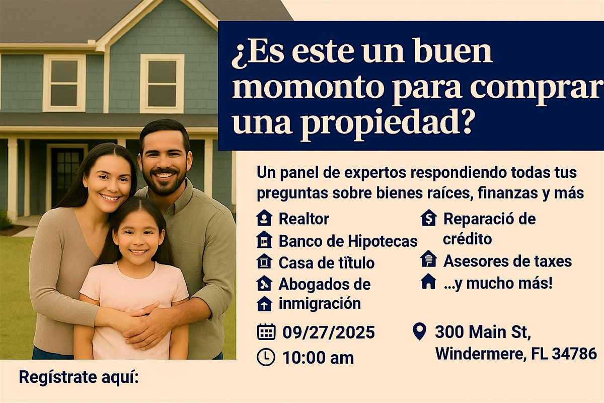 Sera este el momento de comprar una propiedad?