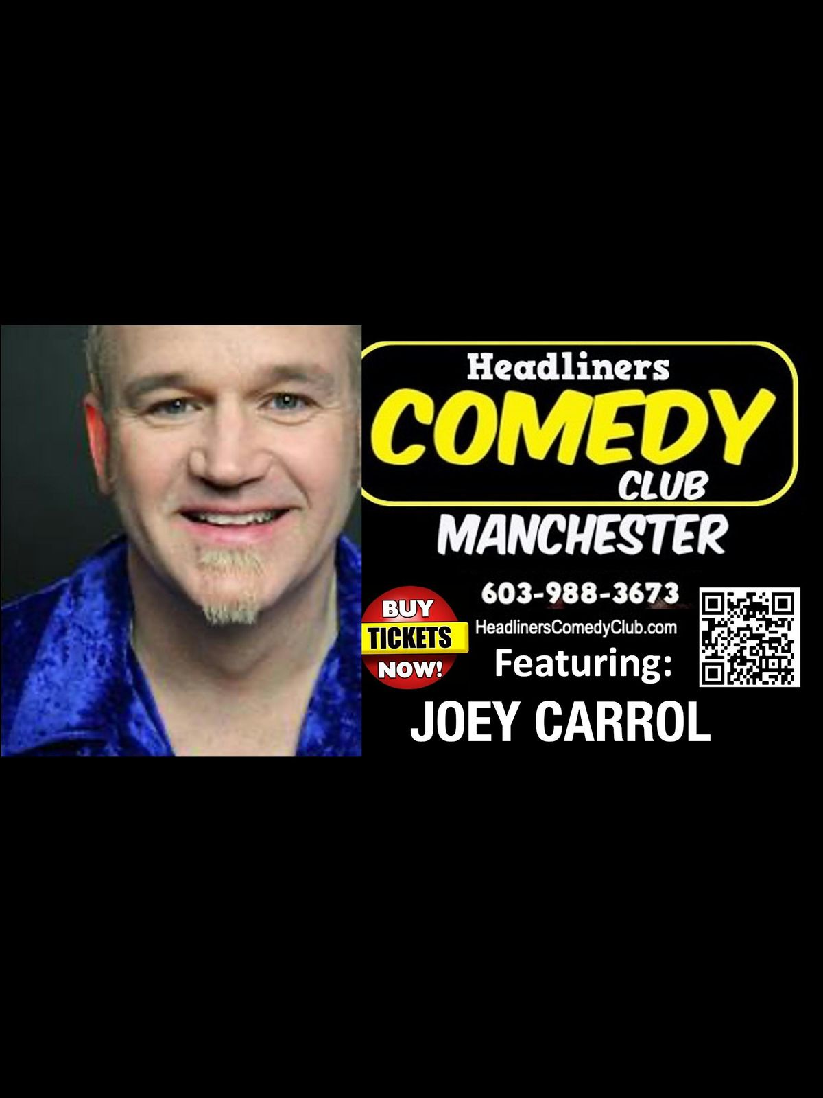 Comedian JOEY CARROL in Manchester Nh