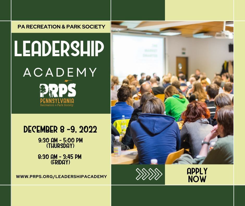 2022 Leadership Academy Pennsylvania Recreation and Park Society