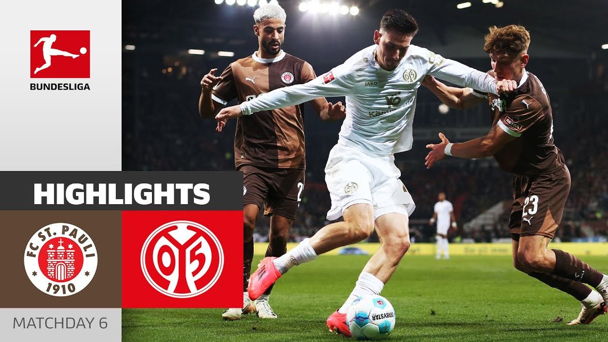 FC St. Pauli vs FSV Mainz 05 at Millerntor Stadion