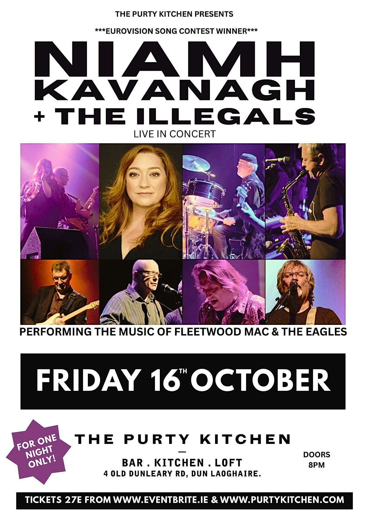 Niamh Kavanagh & The Illegals - Live at The Purty Kitchen D\u00fan Laoghaire