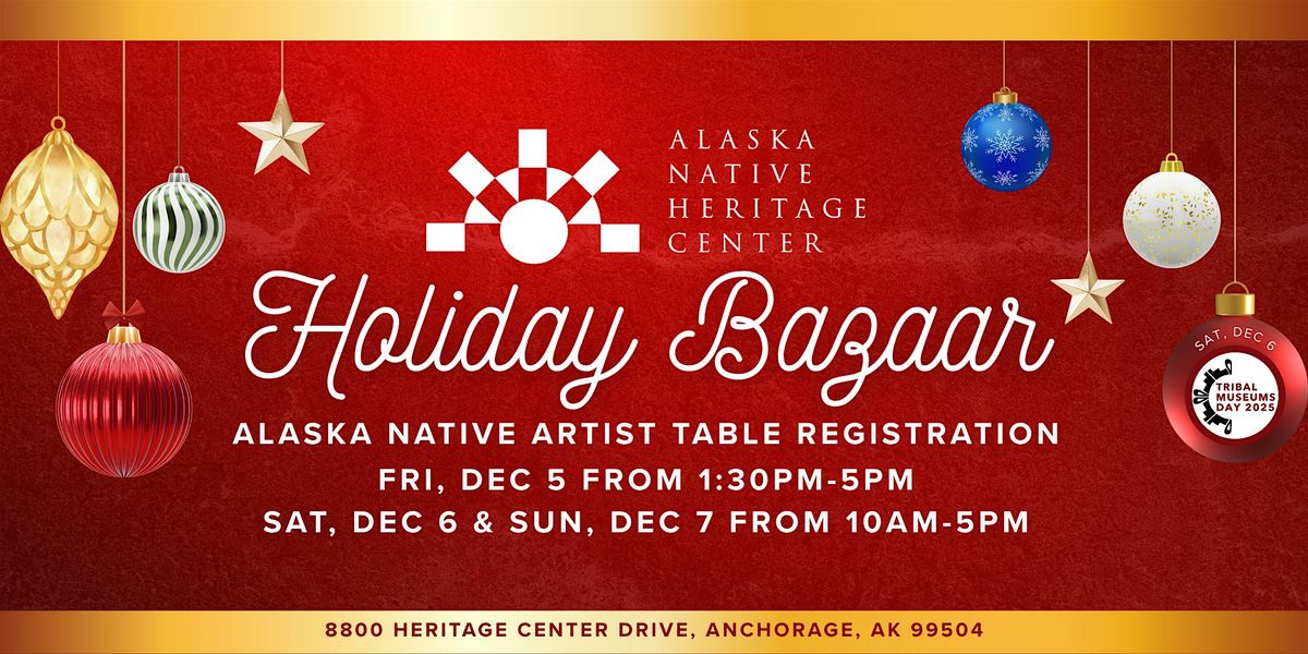 2025 ANHC Holiday Bazaar: Artist Table Registration