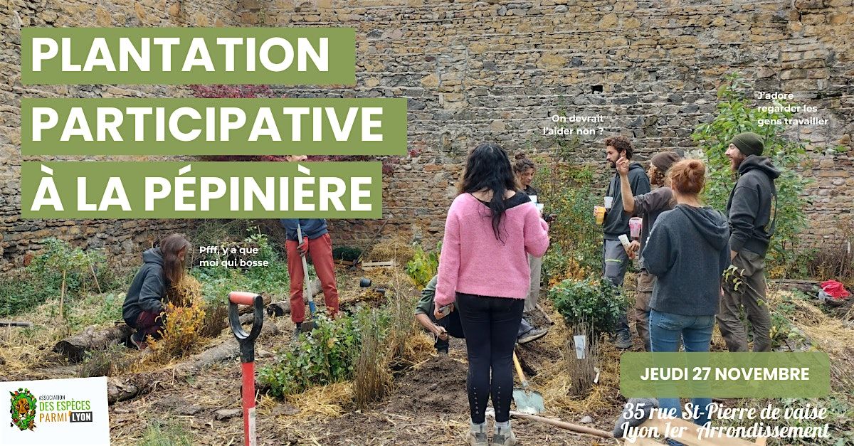 Plantation participative \u00e0 la p\u00e9pini\u00e8re