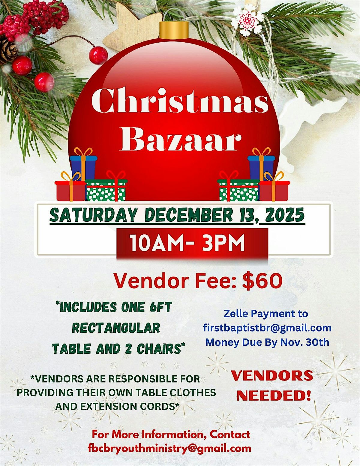 CHRISTMAS BAZAAR