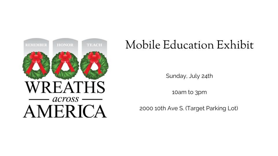 Wreaths Across America Mobile Education Exibit 2000 10th Ave S, Great