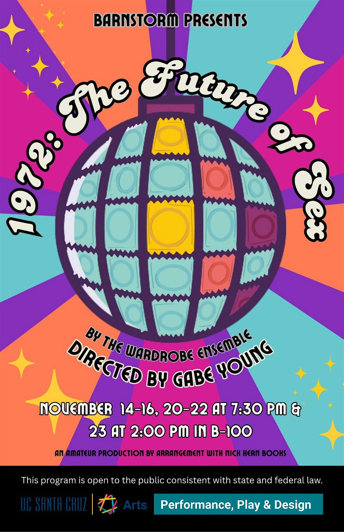 Barnstorm Presents: 1972: The Future of Sex (Thurs, Nov 20)