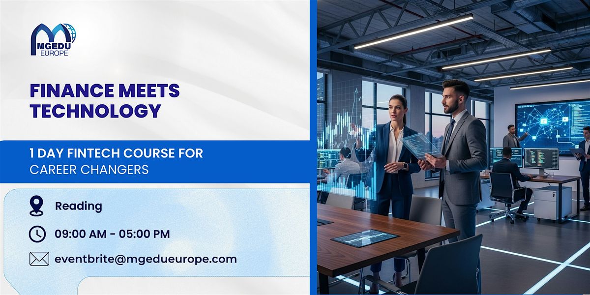 Finance Meets Technology\u2013 1 Day FinTech Course for Career Changers, Reading