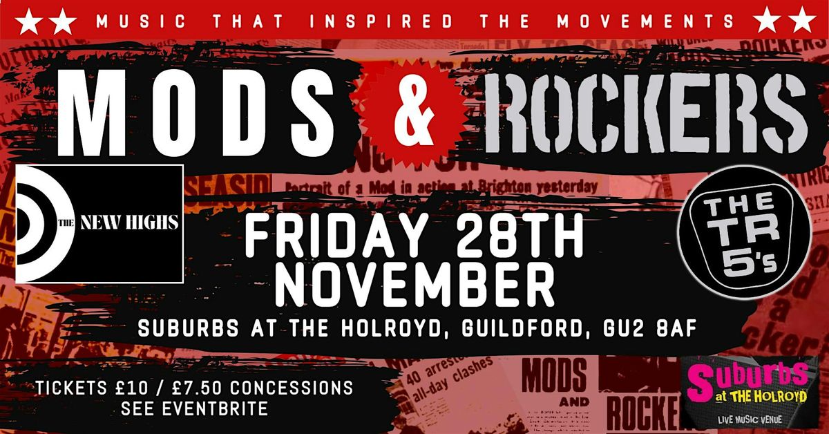 Mods & Rockers night with The New Highs and the TR5's