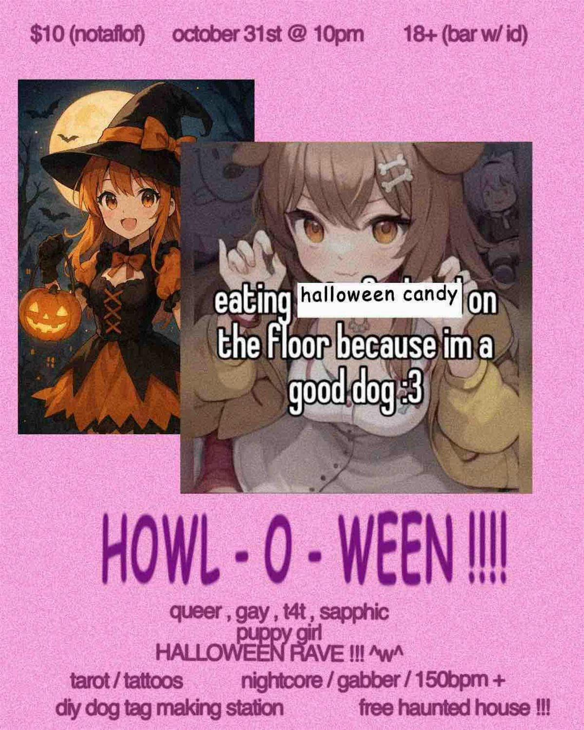 HOWL-O-WEEN: puppy girl halloween party <3