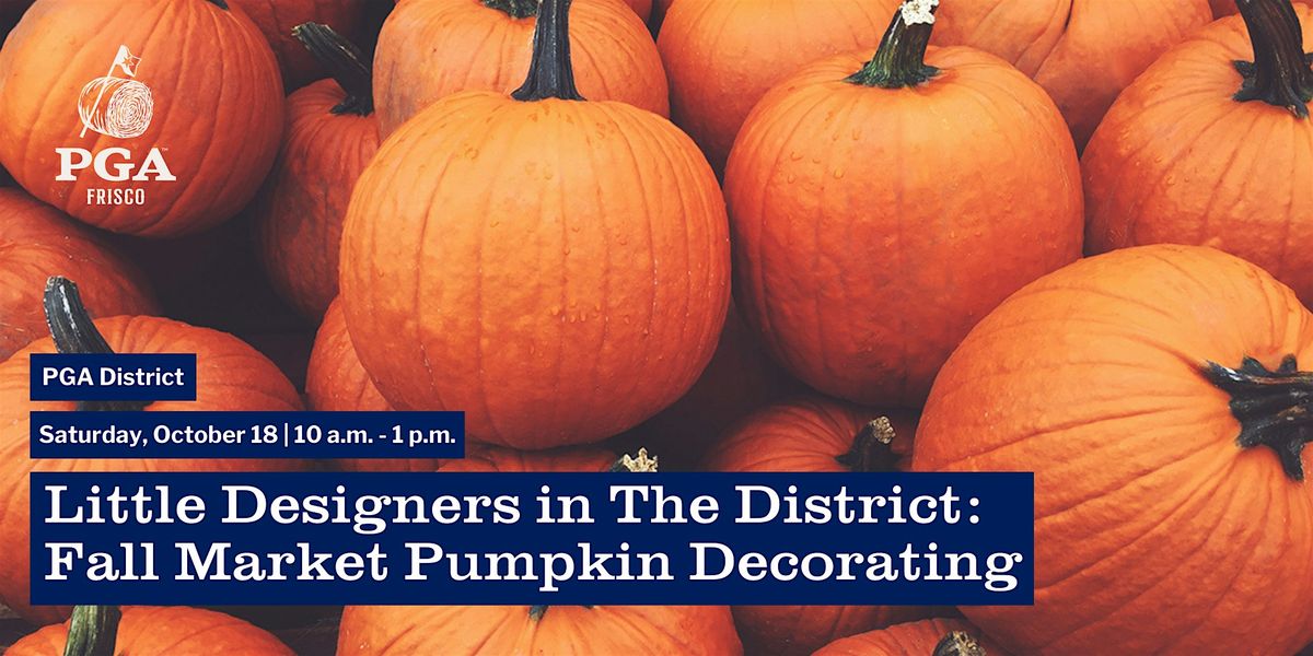 Little Designers in The District: Fall Market Pumpkin Decorating