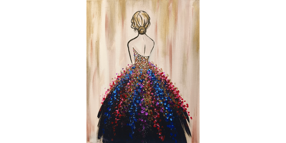 Dazzling Dress - Paint and Sip in San Francisco | Classpop!\u2122