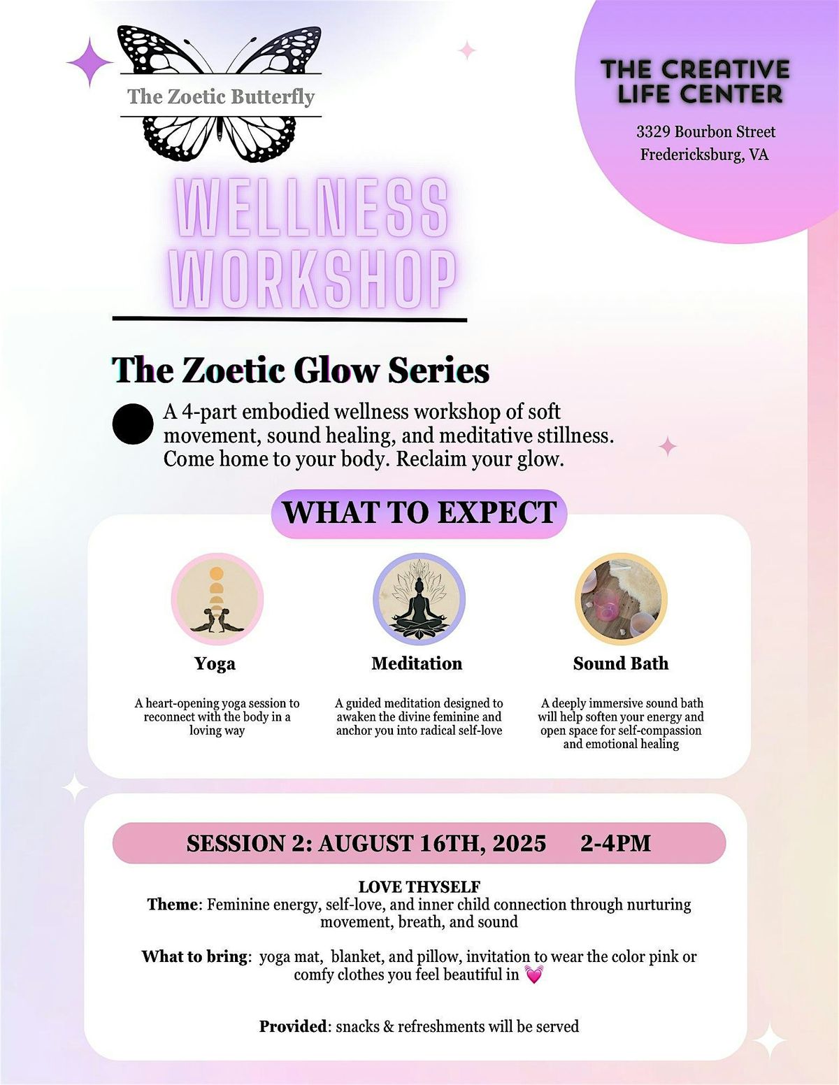 The Zoetic Glow: Wellness Workshop