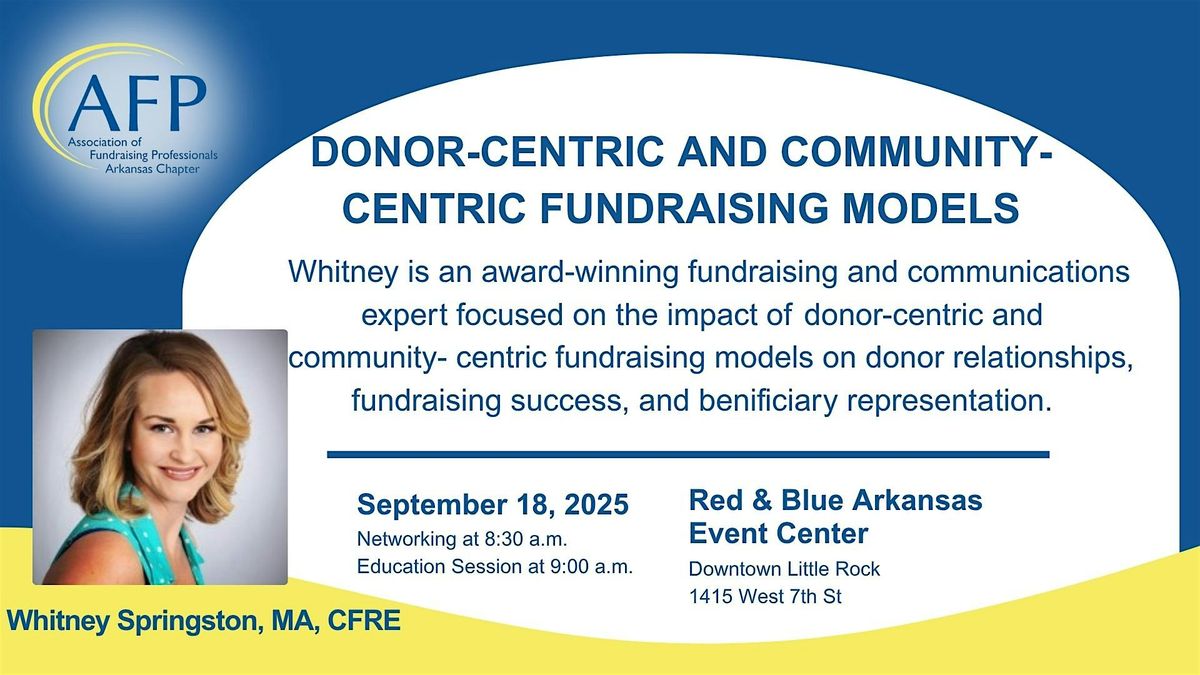 Donor Centric and Community Centric Fundraising Models