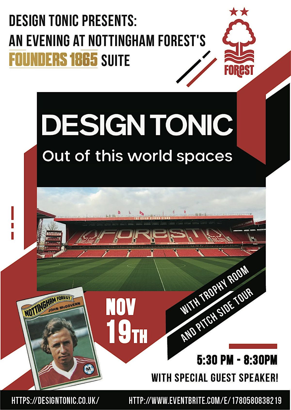 Design Tonic Presents: The 1865 Founders Suite, Guest Speaker John McGovern