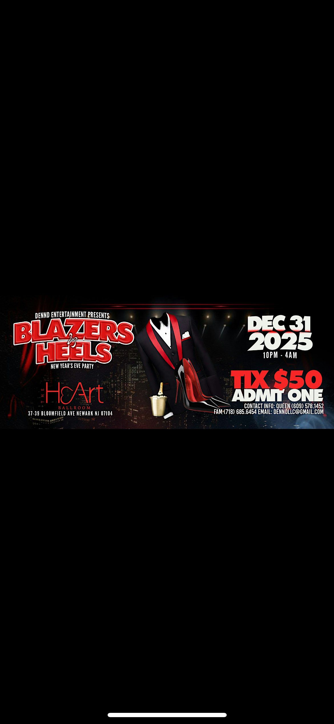 BLAZERS & HEELS NEW YEARS EVE BASH!!!!!