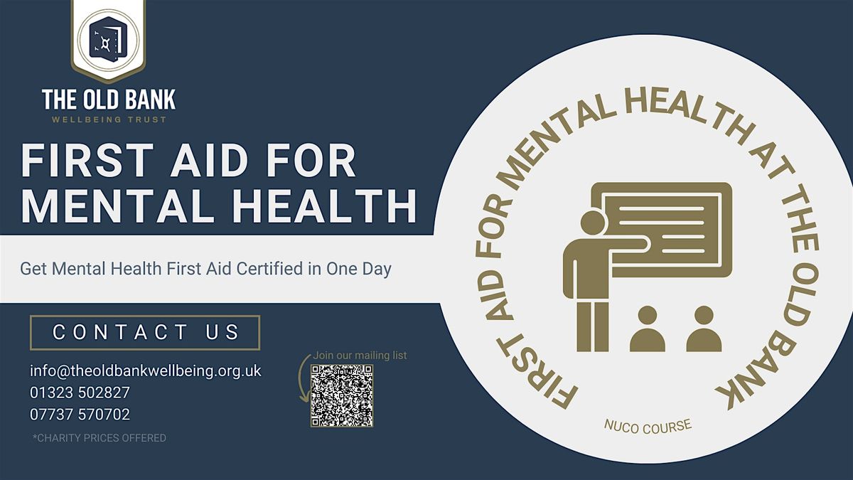 First Aid for Mental Health (Level 2 RQF) - 1 day