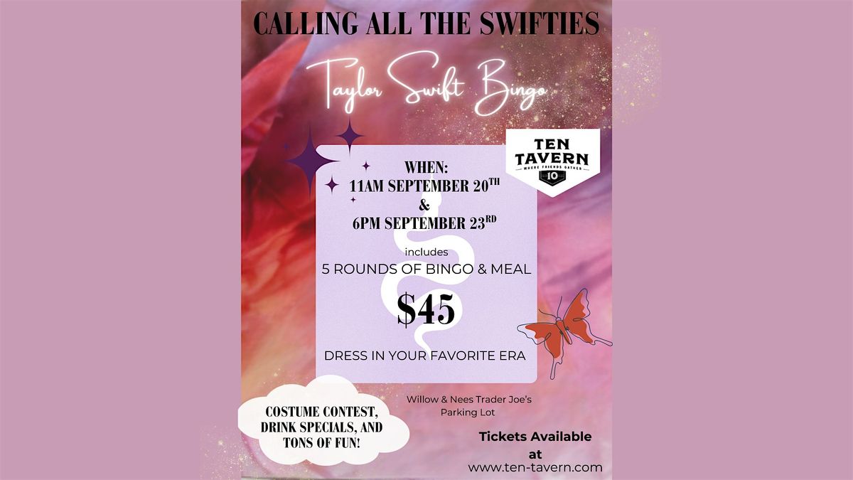 \u2728 Taylor Swift Eras Bingo Brunch \u2728