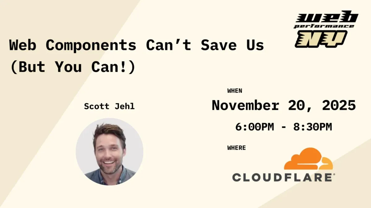 Web Components Can\u2019t Save Us. (But You Can!)