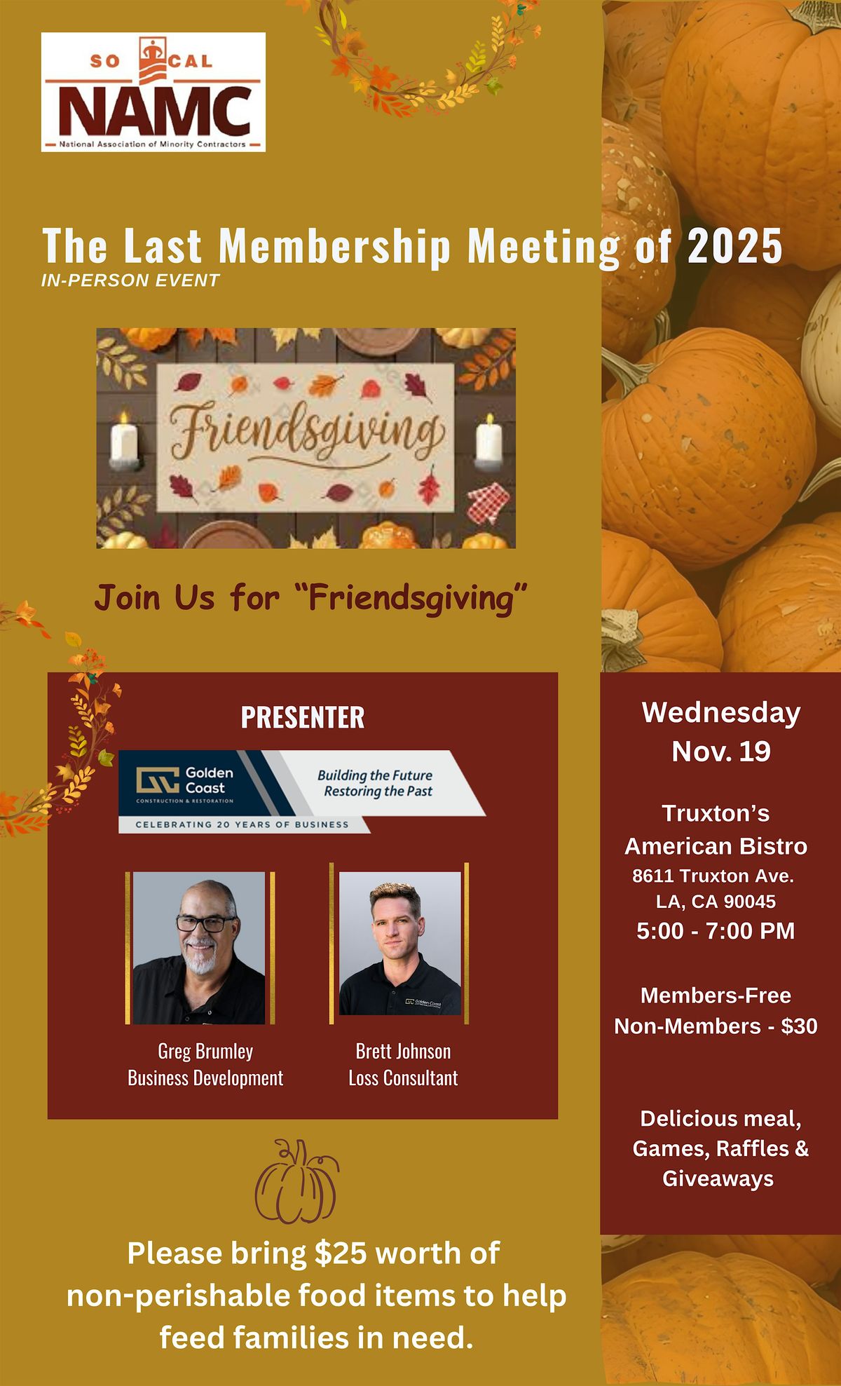 Membership Meeting - Nov. 2025