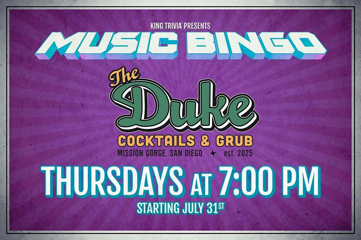 Music Bingo at The Duke