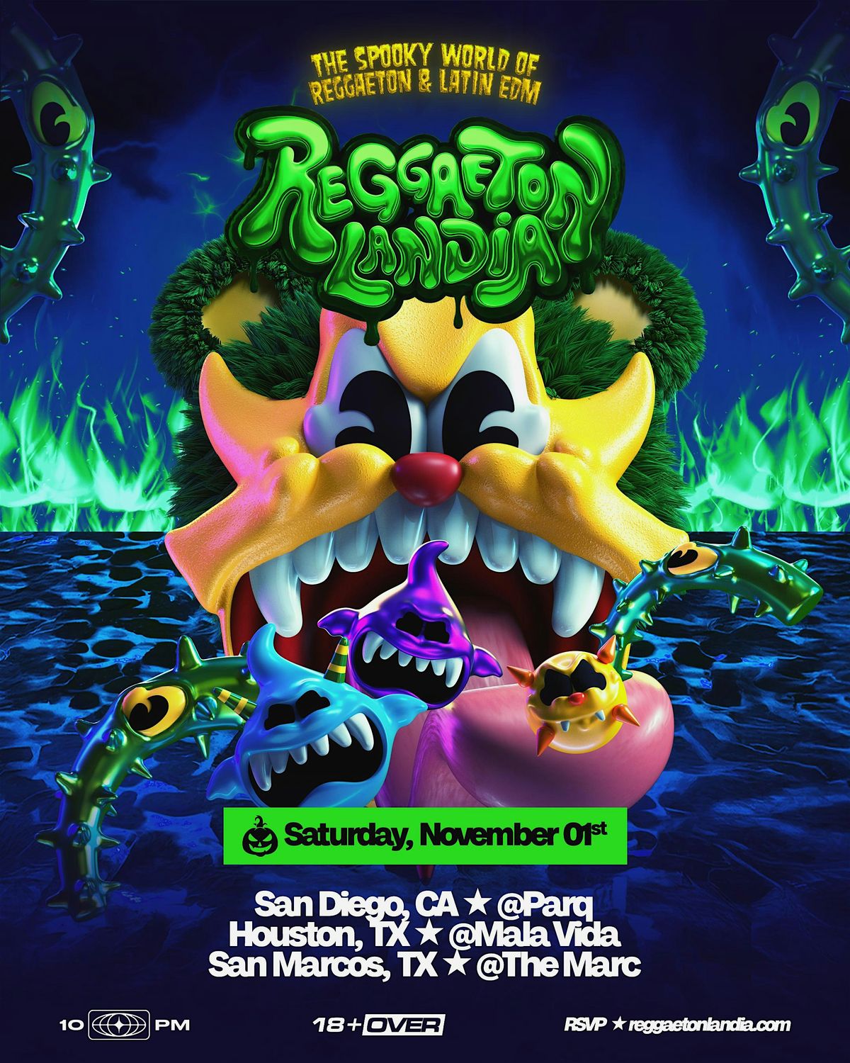 Reggaetonlandia Halloween Takeover SD (21+)