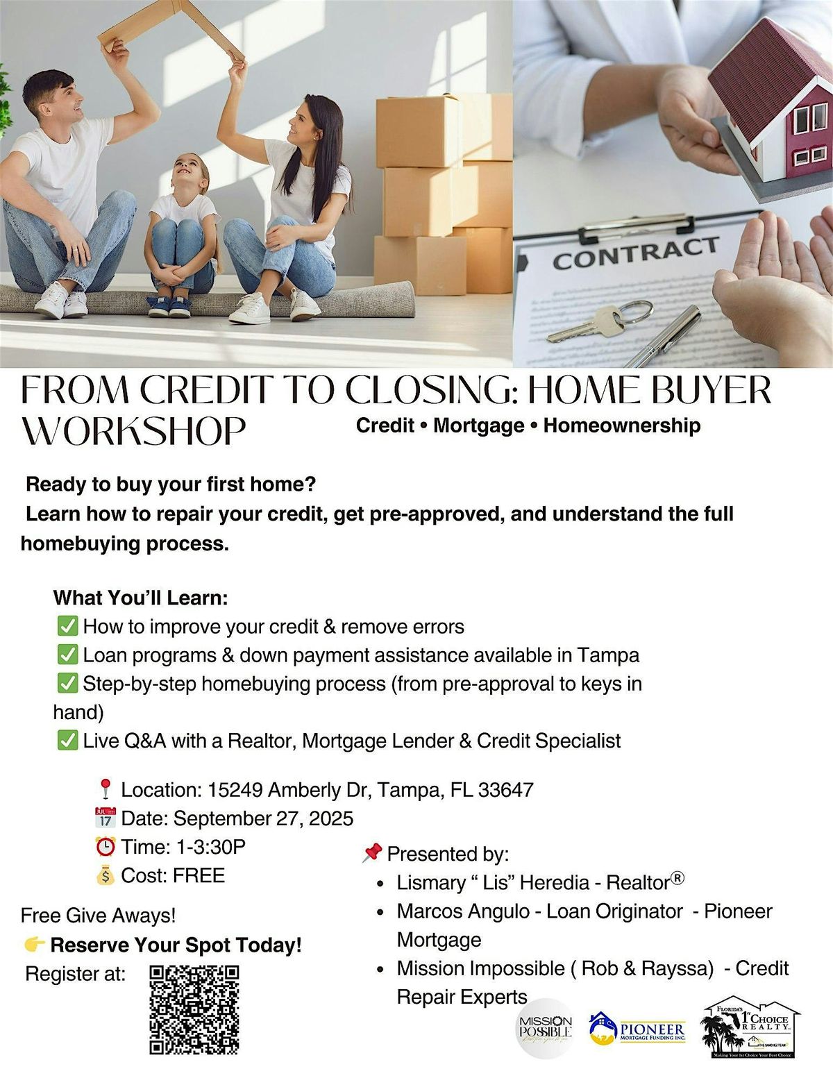 From Credit to Closing: Home Buyer Workshop
