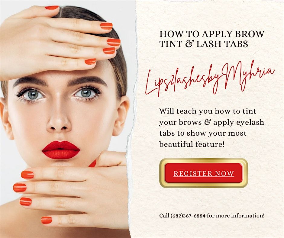 How to Apply Brow Tint & Lash Tabs